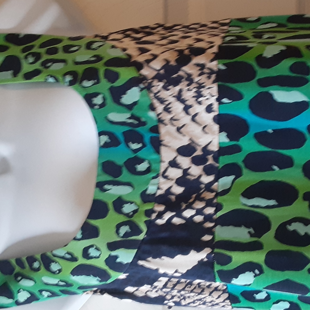 Diane Von Furstenberg Augustine Silk Open Back Midi Dress Animal Print Size 8 - Picture 3 of 13